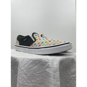 VANS Classic Slip-On Womens 6 Missy 6 VANS Multicolored Hearts Colorful VANS 6